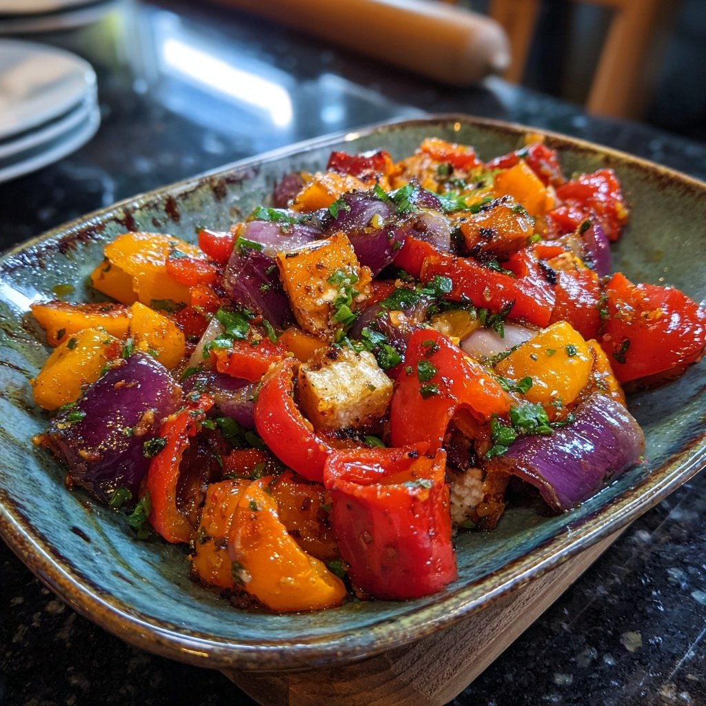 Grill Beilagen Mit Paprikawürfeln