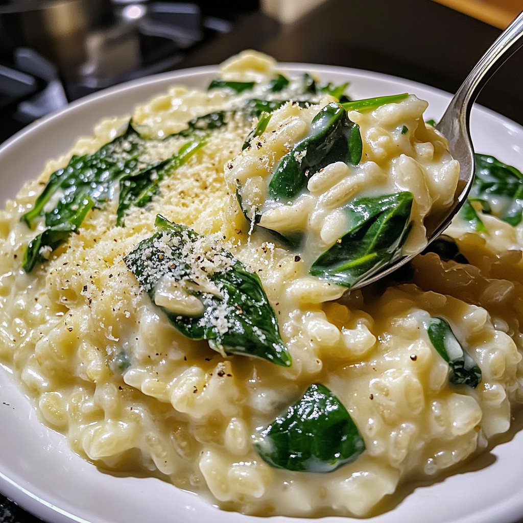 Risotto mit Spinat