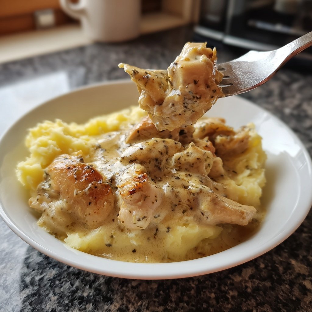 Hausmannskost Cremiges Hähnchen mit Kartoffelpüree