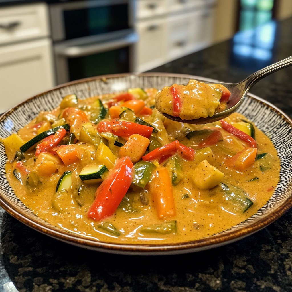 Gemüsepfanne mit Kokosmilch