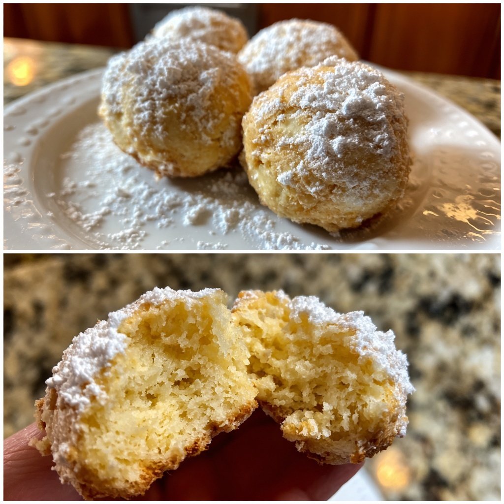 Quarkbällchen aus dem Backofen