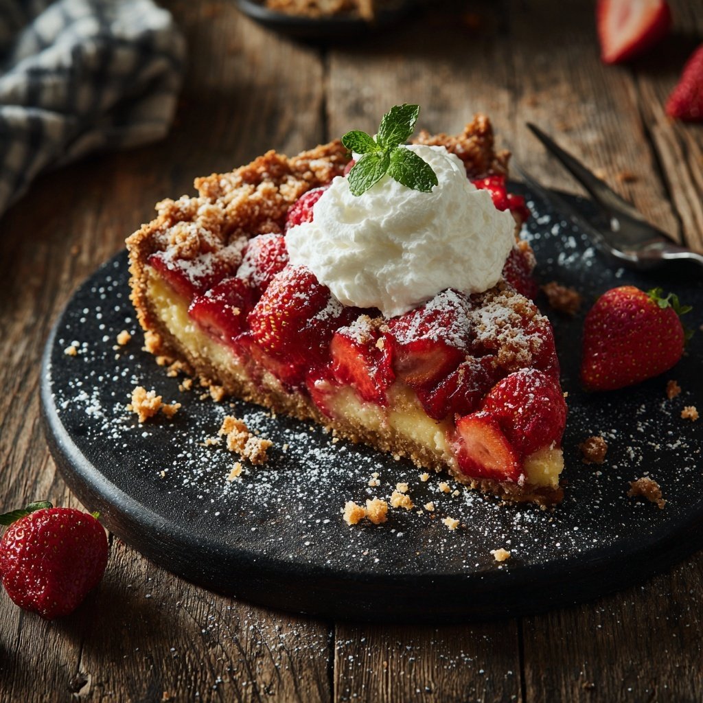 Erdbeer Kuchen Mit Frischer Sahne