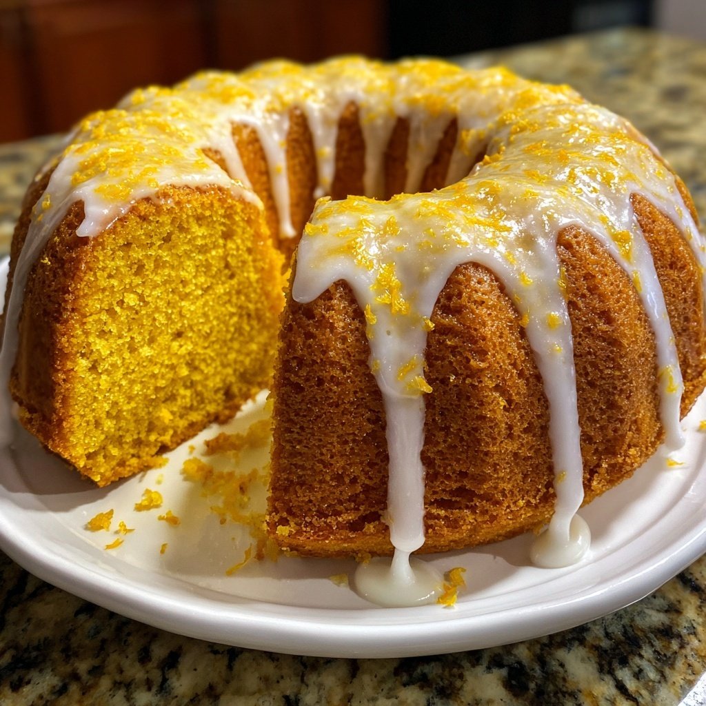 Karottenkuchen Mit Zitronenglasur