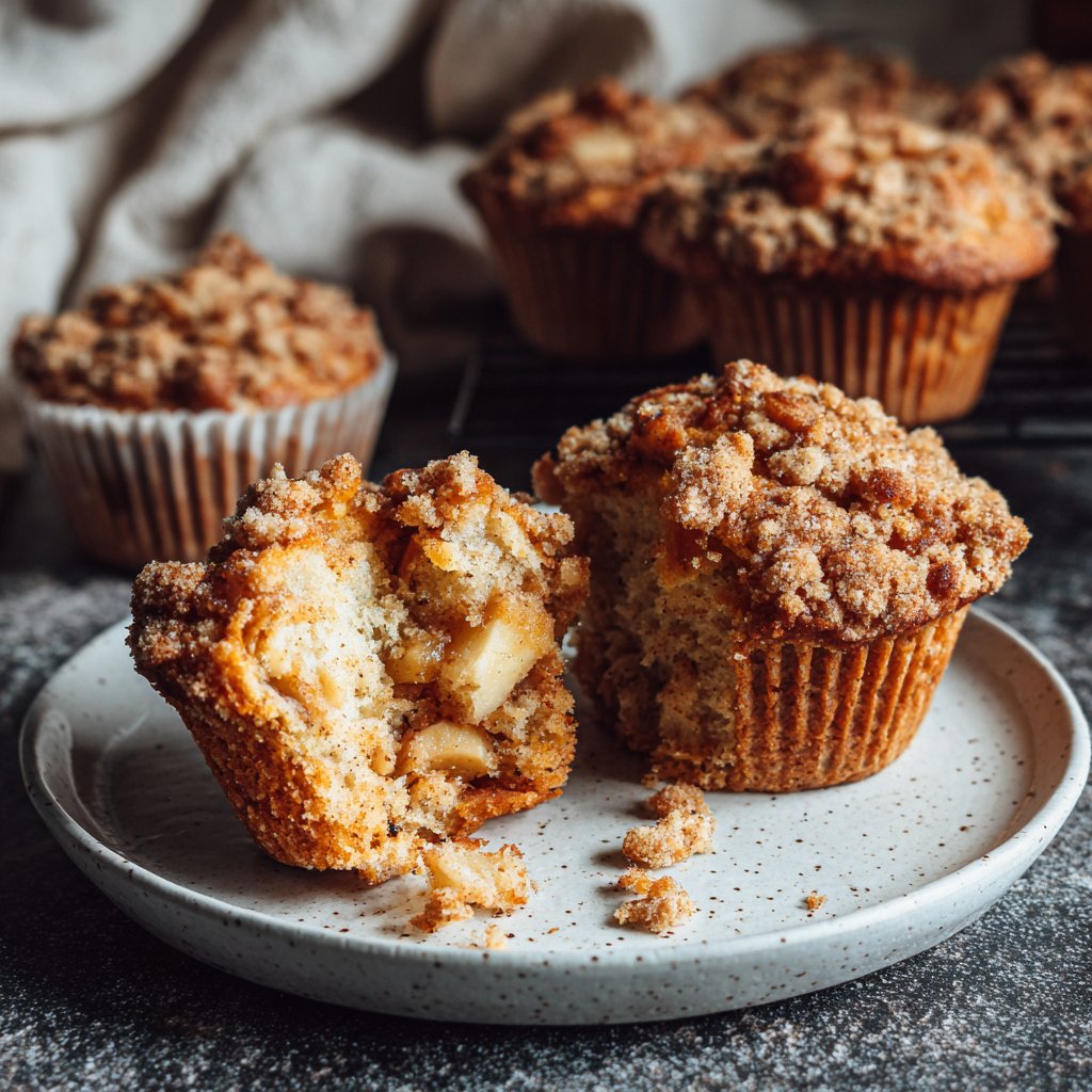 Muffins mit Apfelmus