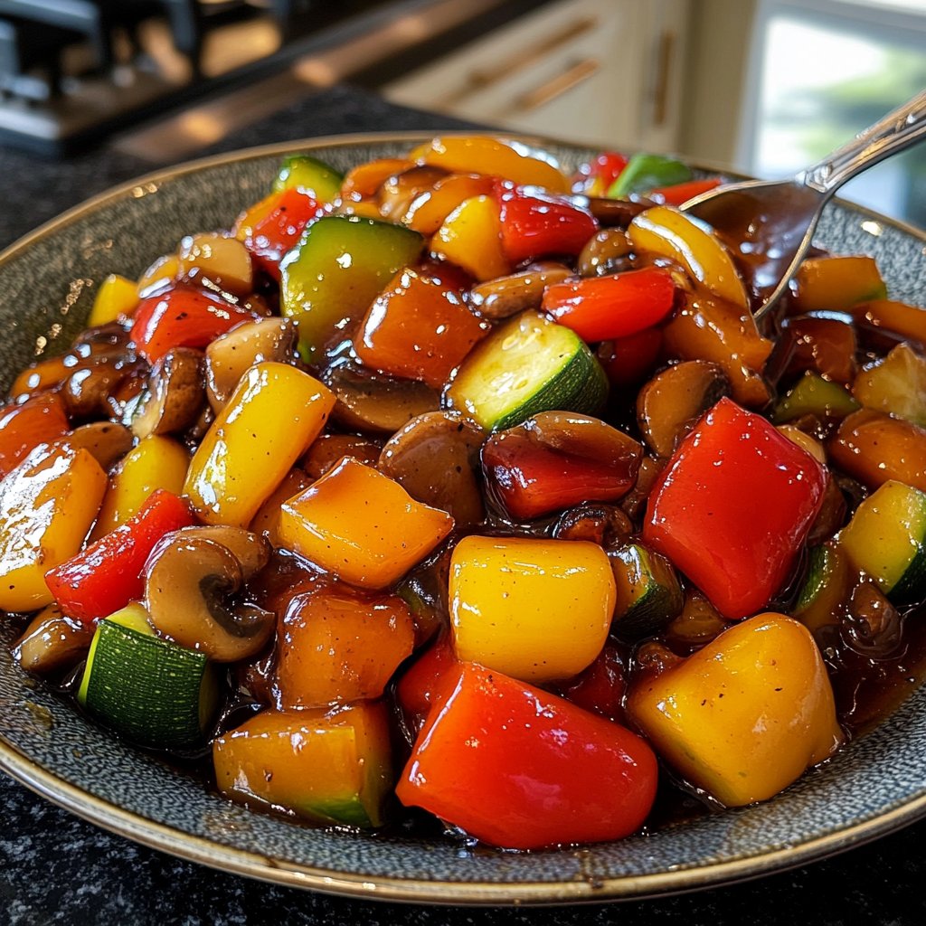 Gemüsepfanne mit Sojasauce