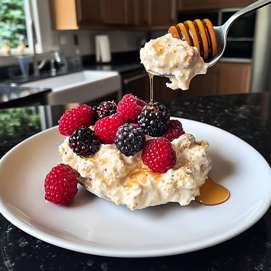 Frühstück mit Haferflocken