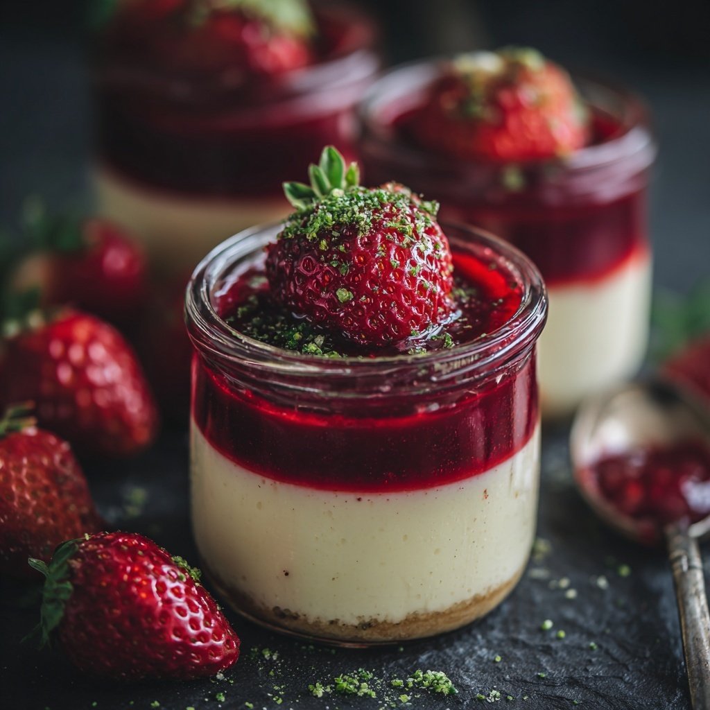 Erdbeer Panna Cotta Im Glas