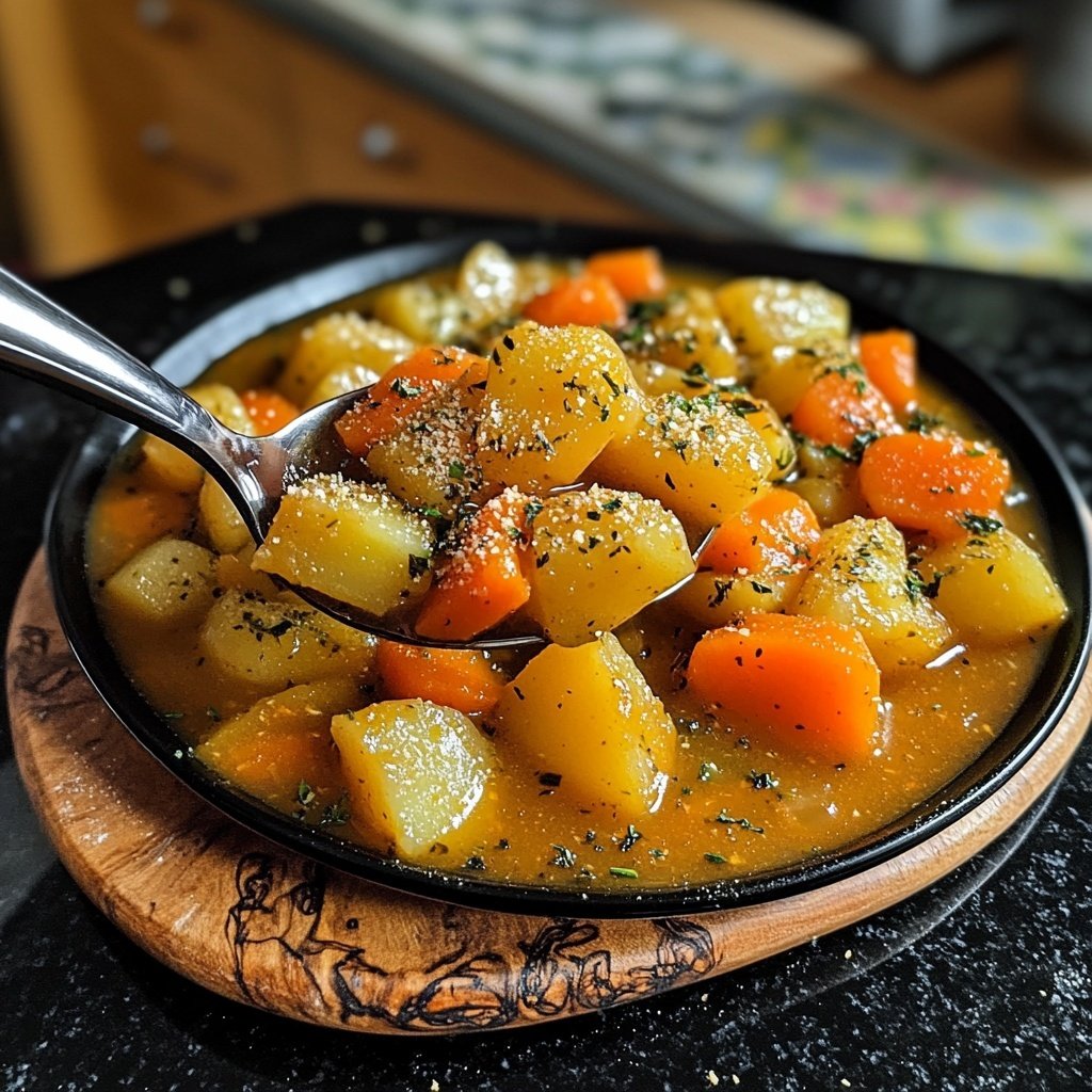 Möhren untereinander – Möhren-Kartoffeln-Eintopf