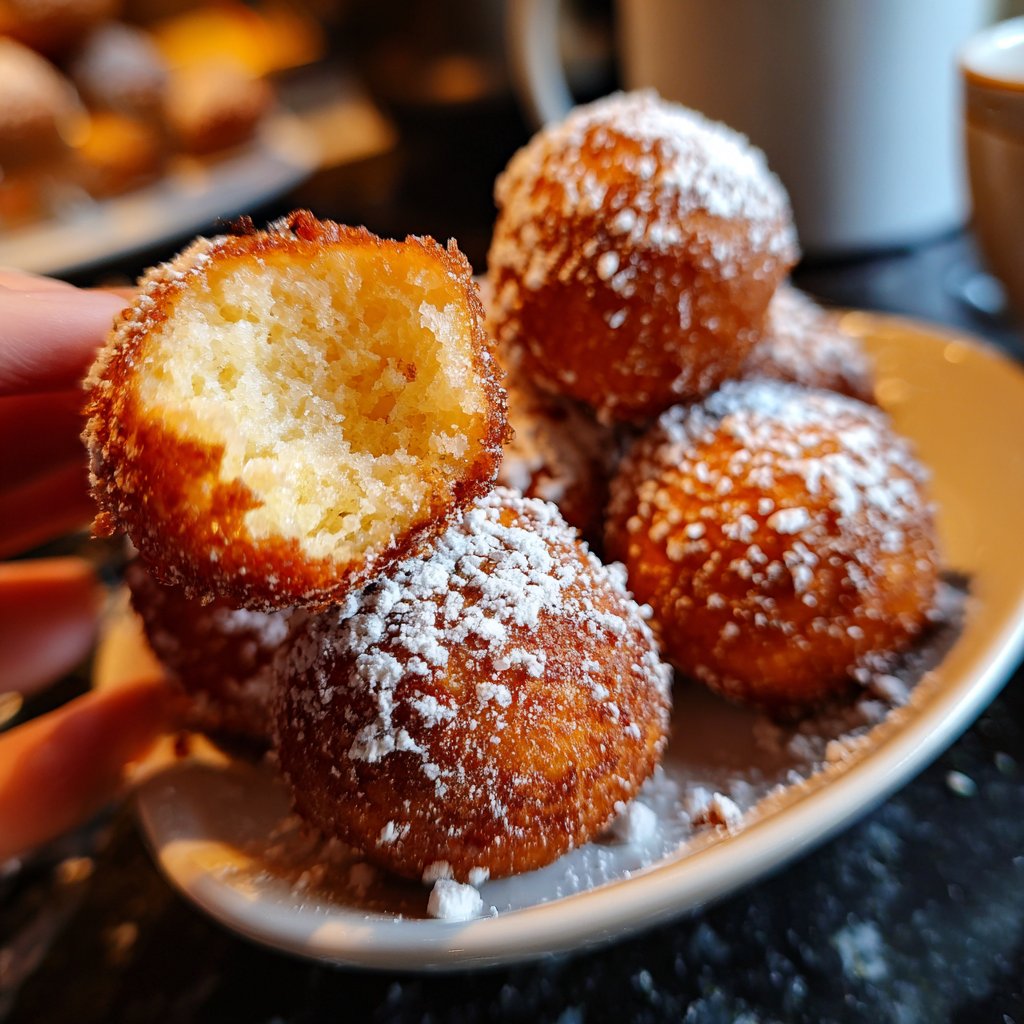 Quarkbällchen goldbraun