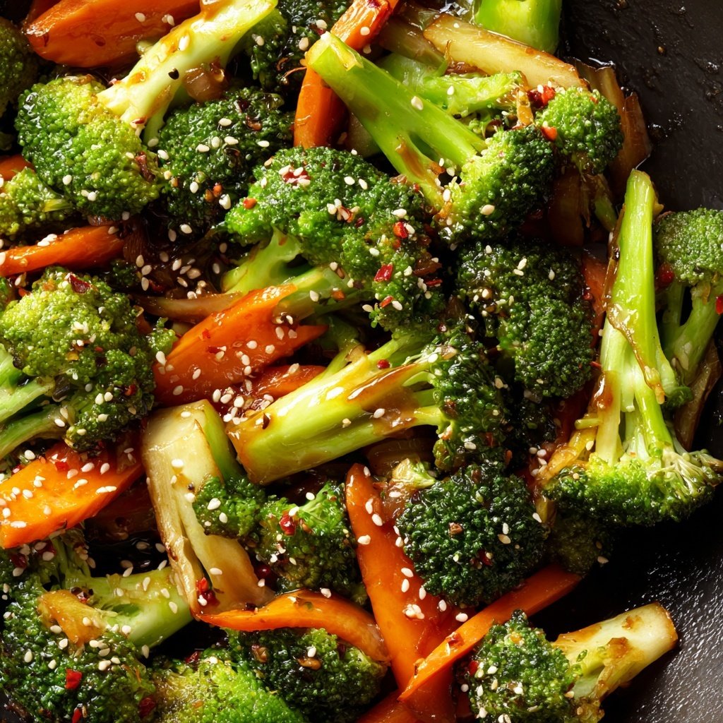 Brokkoli Pfanne Asiatisch