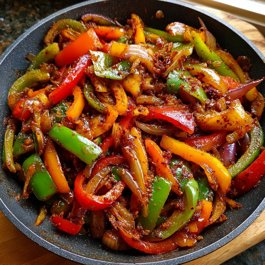 Mittagessen vegetarisch aus der Pfanne