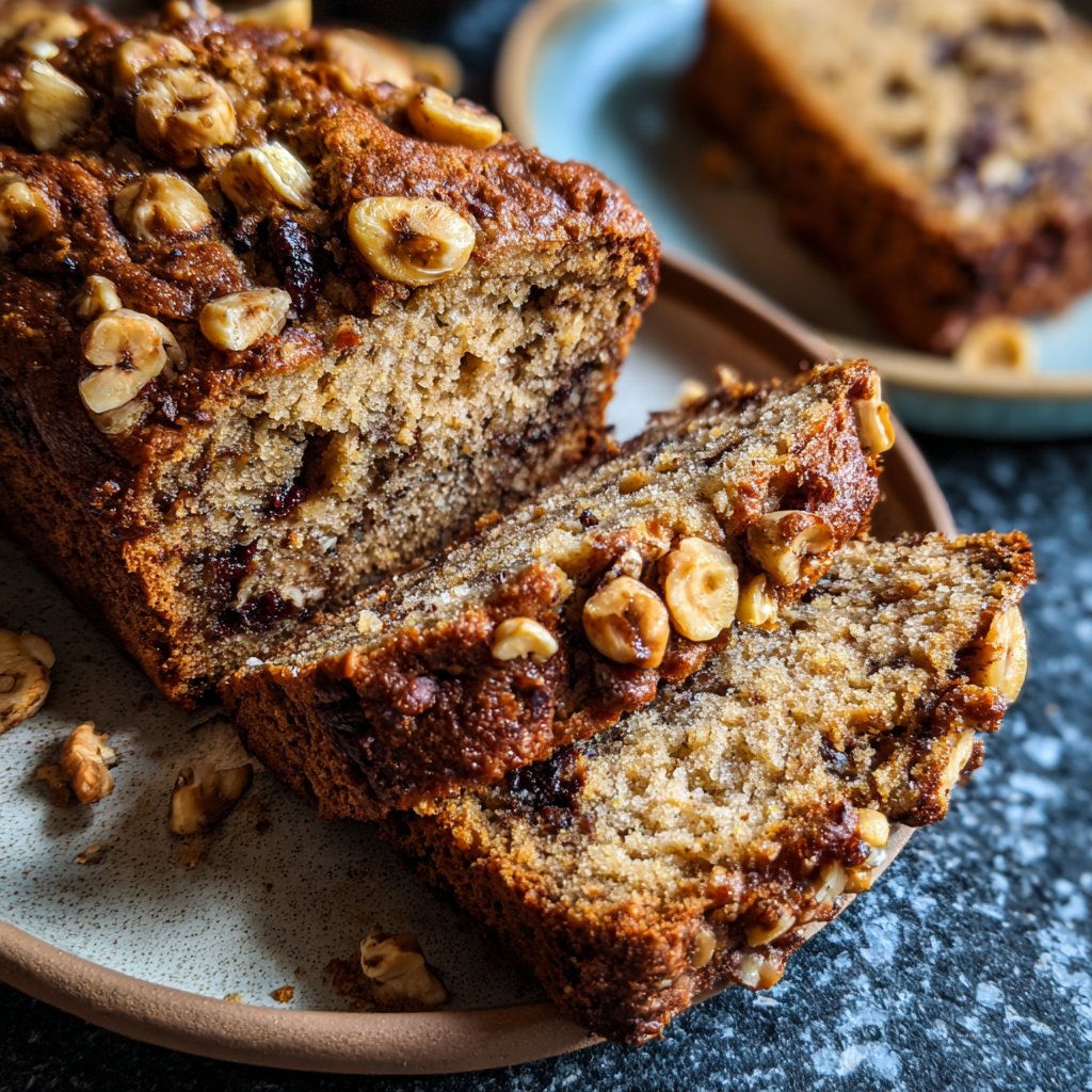 Bananenbrot mit Haselnüssen